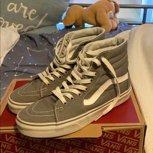 Vans “sk8-hi” gray color way